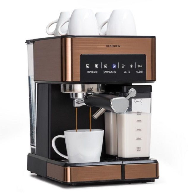 Кавоварка ріжкова Klarstein Arabica Comfort Gold Lila (10041524) 20 бар